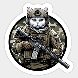 Tactical Cat Sticker